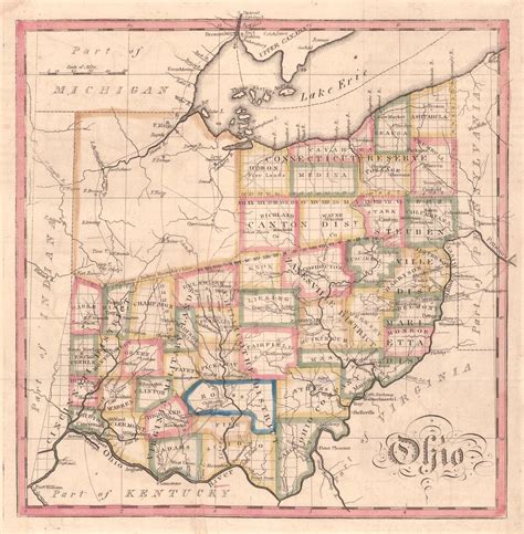 Ohio State Map 1818 Thornydalemapco Flickr