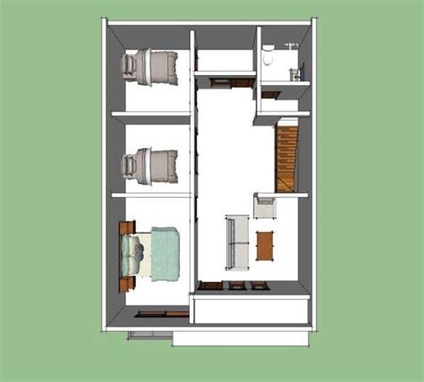 contoh denah rumah minimalis  kamar terbaru  informasi desain
