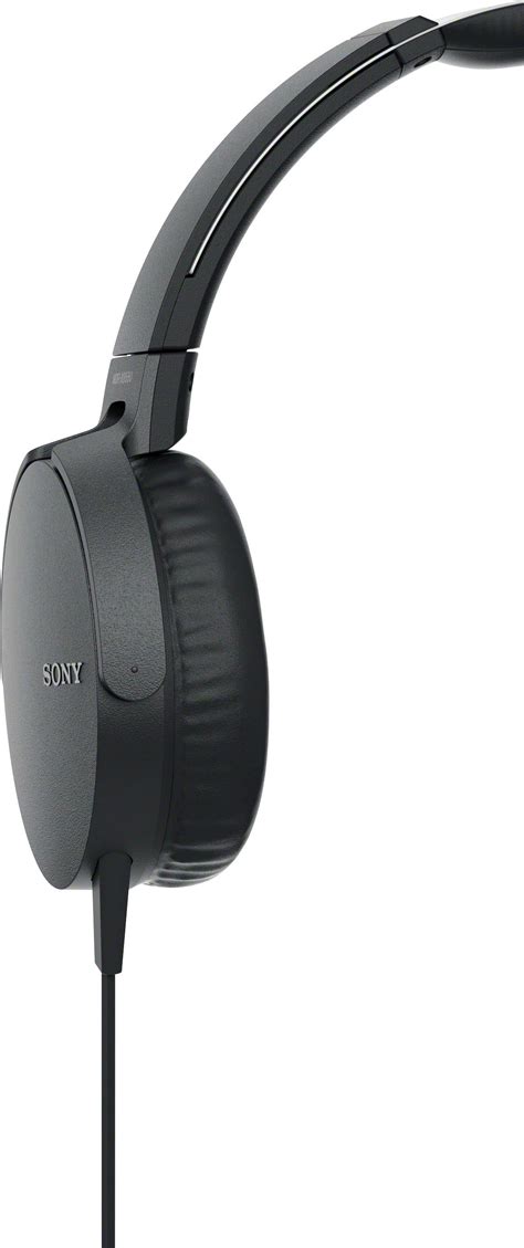 Sony Xb550ap Extra Bass Wired On Ear Headphones Black Mdrxb550apb