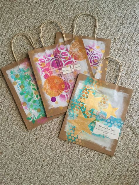 Get it as soon as wed, jul 21. Mixed media Christmas gift bags | Christmas gift bags ...