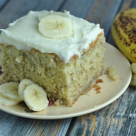 Banana Cake With Cream Cheese Frosting Prevention RD