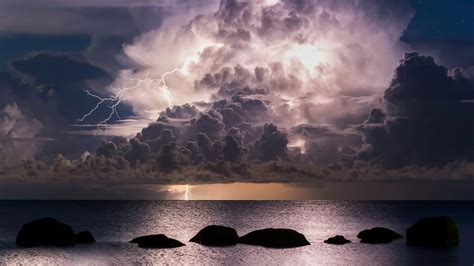 2560x1440 Storm Clouds Over Ocean 1440p Resolution Hd 4k Wallpapers