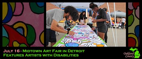july 16 midtown art fair in detroit features artists with disabilities oakland county times