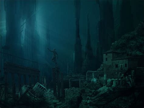 Atlantis By Everlite On Deviantart Lost City Of Atlantis Underwater