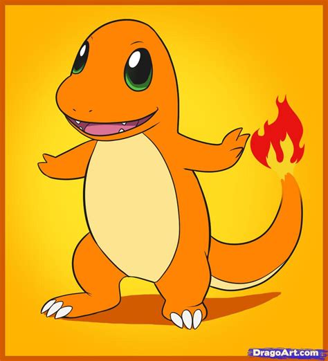 How To Draw Charmander Step By Step Pokemon Characters Anime Draw