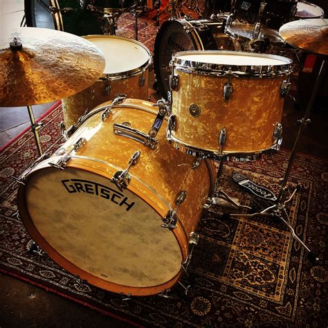 Gretsch Broadkaster Vintage Build In Antique Pearl Drums Studio Salt