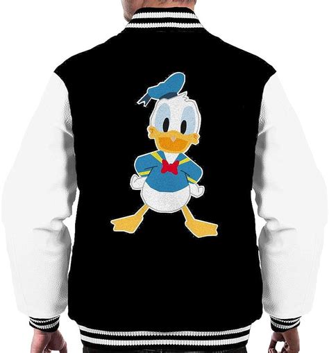 Disney Donald Duck Happy Mens Varsity Jacket Uk Clothing
