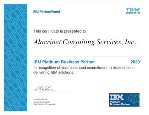 Ibm Platinum Business Partner