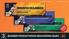 Banner Pendaftaran Mahasiswa Baru Coreldraw Ideas Spanduk Mahasiswa File Desain
