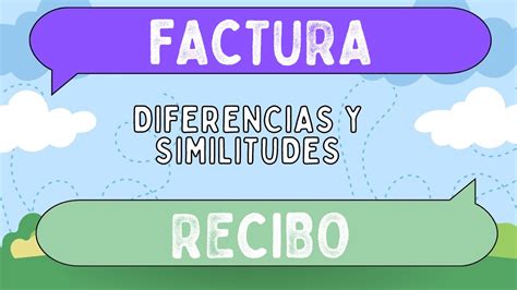 Diferencias Entre Factura Y Recibo