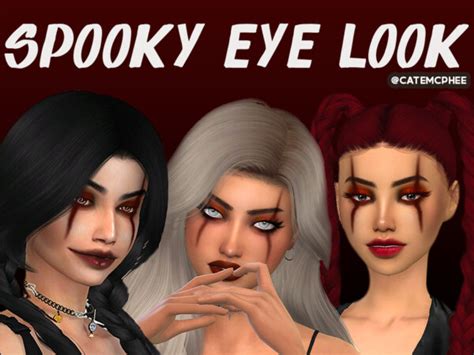 Spooky Halloween Eye Look By Catemcphee From Tsr • Sims 4 Downloads