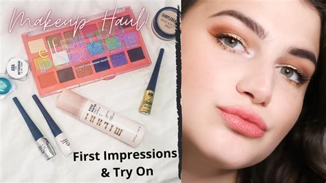 Makeup Try On Haul New Affordable Makeup Youtube