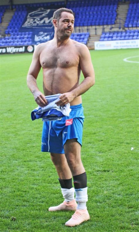 danny dyer bulges in football shorts for charity match cocktails and cocktalk