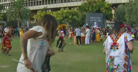 los angeles marks indigenous peoples day cbs los angeles