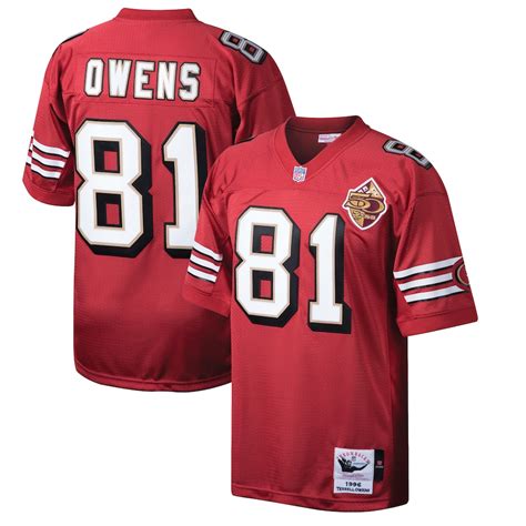 Mitchell And Ness Terrell Owens San Francisco 49ers Scarlet Throwback