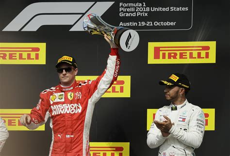 Raikkonen Wins Us Grand Prix As Hamilton F1 Title Bid Denied Ap News