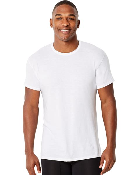 Hanes Mens Crewneck T Shirt 3 Pack Undershirt Tee Cool Comfort Fit