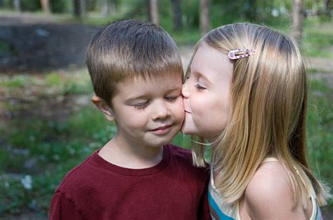 Little Girls Kissing Each Other Pictures Images And Stock Photos Istock