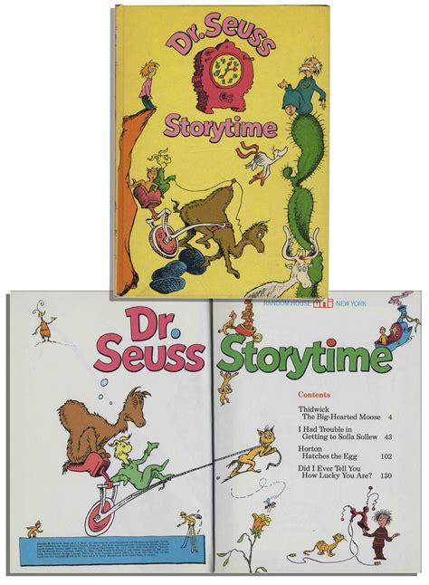 Lot Detail Rare Complete Collection Of Four Dr Seuss Storytime