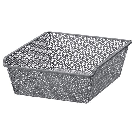 It's easy to soften the light in your kitchen when you dine or socialise because this worktop lighting is dimmable in two steps. KOMPLEMENT Metal basket - patterned, dark grey - IKEA