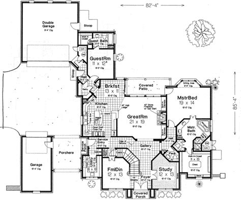 French Country House Plan 4 Bedrooms 4 Bath 3769 Sq Ft Plan 8 556