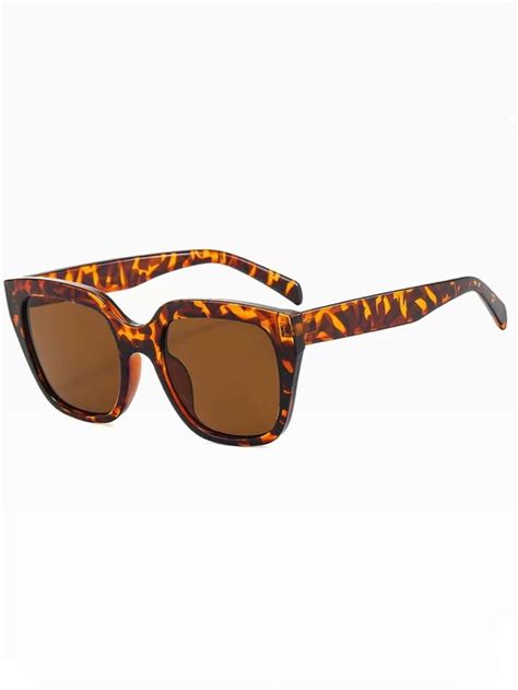 Tortoiseshell Frame Sunglasses Shein Usa