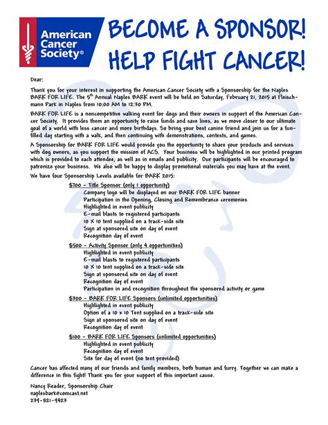 Coin box, team fundraising, donations not requiring a receipt. Relay For Life of Naples