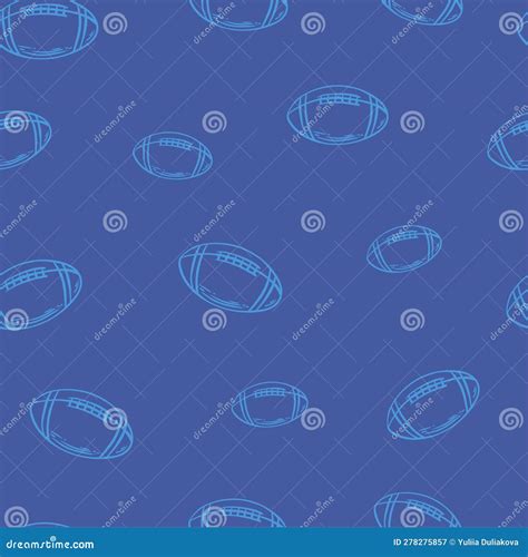American Football Wallpaper Design Vector Image Repeating Tile