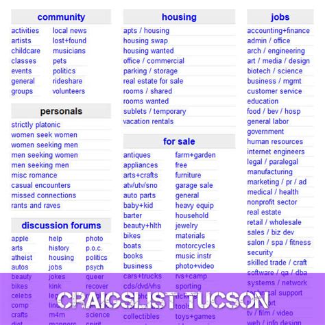 Craigslist Tucson Az