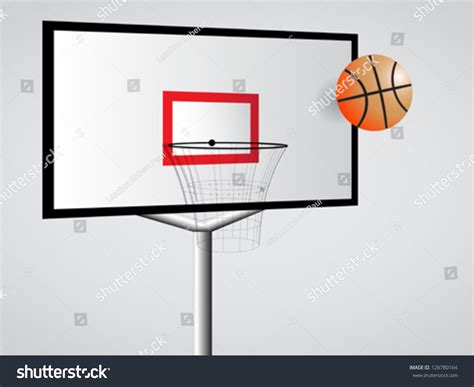 Basketball Hoop Abstract Vector Art Illustration Image Contains