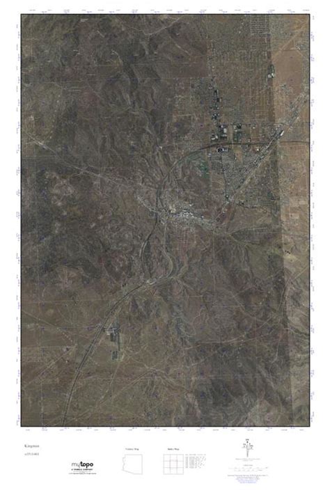 Mytopo Kingman Arizona Usgs Quad Topo Map