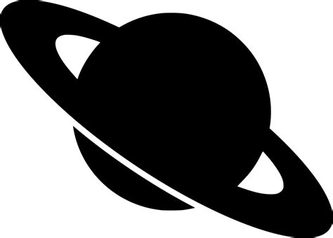 SVG Saturn Planet Free SVG Image Icon SVG Silh