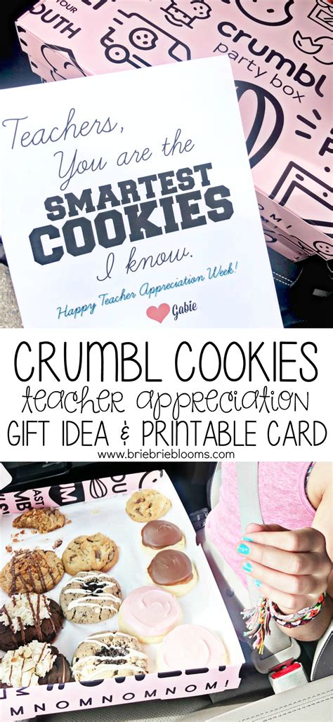 Do these come with those fancy new boxes that look like a pink crumbl box? Crumbl Cookies Teacher Appreciation Gift Idea - Brie Brie Blooms