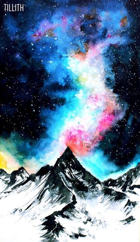 Acrylic Galaxy Painting Ideas Galaxy Painting Galaxy Art Watercolor Art