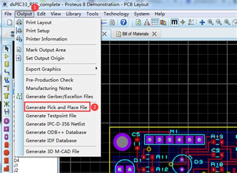 How To Generate BOM And Pick And Place File In Proteus PCB Design