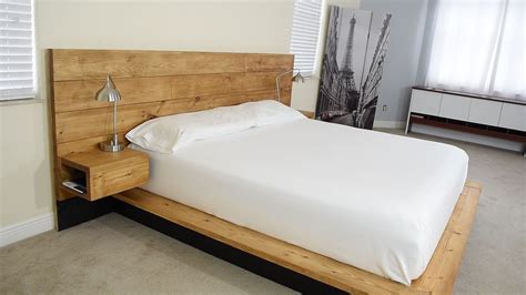 Diy Platform Bed With Floating Night Stands California King Bed Frame