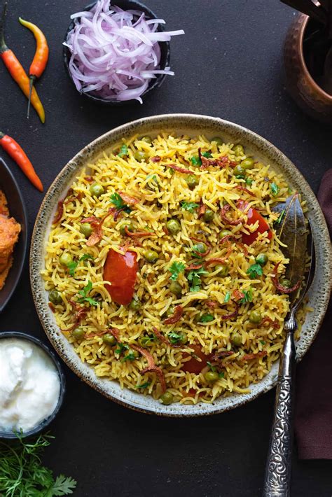 Instant Pot Pulao Spicy Matar Pulao Stovetop Cubes N Juliennes