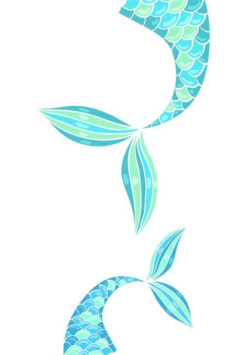 Mermaid Tail Clipart Traceable Png Download Full Size Clipart Images