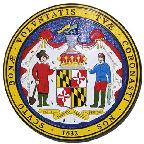 Maryland Seal Of The State Of Emblems Seal Maryland