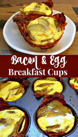 Bacon Breakfast Cups Recipe Bacon Eggs And Potatoes In A Muffin Tin