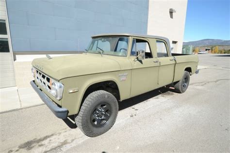 1970 Dodge Power Wagon Crew Cab 4x4 Mint Condition For Sale Dodge