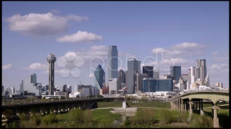 A View Of The Skyline Dallas In Texas Time Lapse Stock Footagedallas