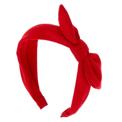 Knotted Bow Headband Red Hair Accessories Headbands Girls Hair