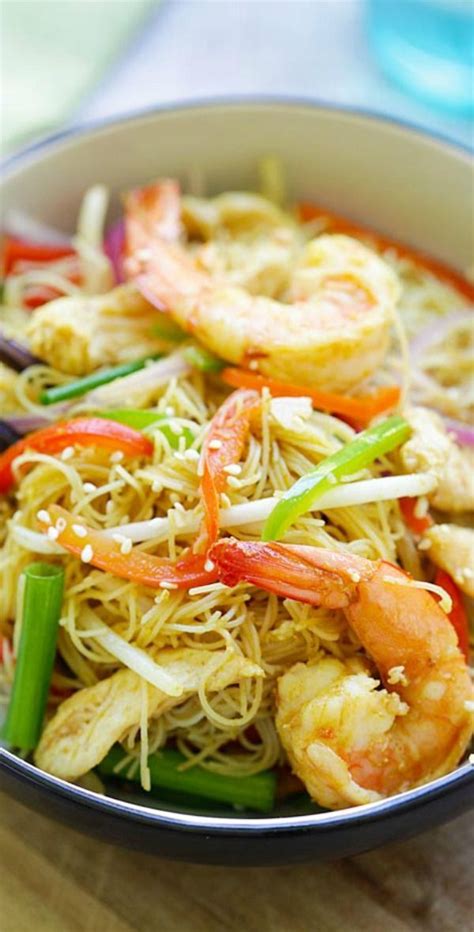 So, go ahead and try this recipe. Singapore Noodles - curry-flavored fried rice noodles with ...