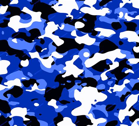 Blue Camouflage Seamless Digital Paper Background Pattern Etsy Israel