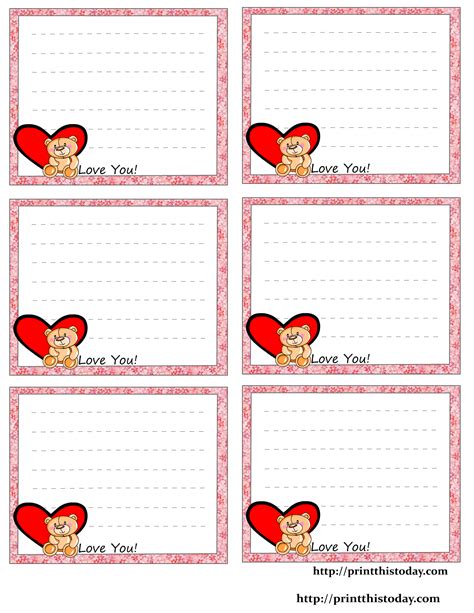 Printable Love Notes Printable Word Searches