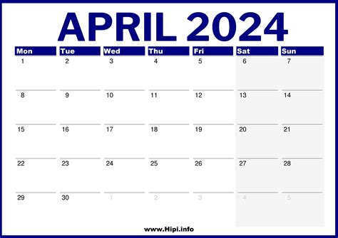 Printable Calendar April 2024 Wiki Top The Best Famou