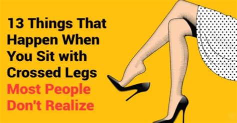 Why You Should Avoid Sitting With Crossed Legs