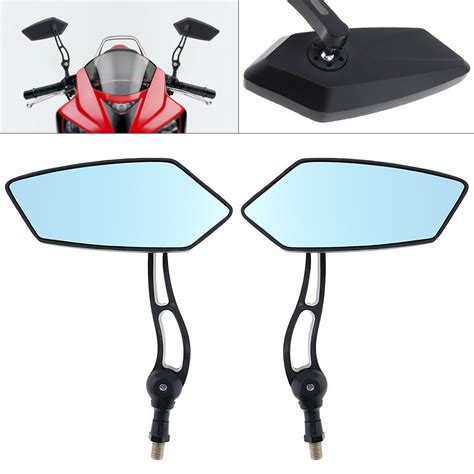 10mm Modified Plated Universal Motorcycle Rearview Mirror Side Mirrors