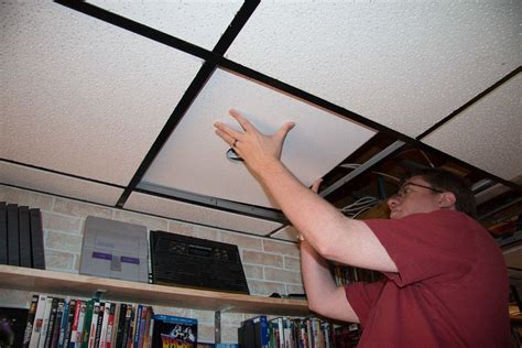 Diy Recessed Lighting Installation In A Drop Ceiling Ceiling Tiles Part